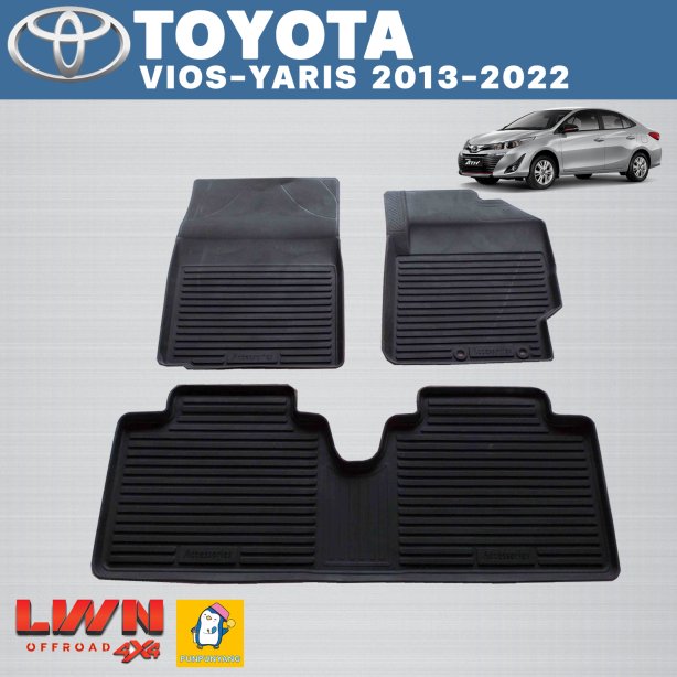 ผ้ายางปูพื้นรถเข้ารูป Toyota Vios-Yaris 2013-2022