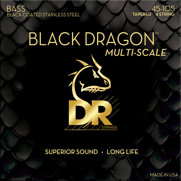 DR Strings Black Dragon Bass Guitar Strings