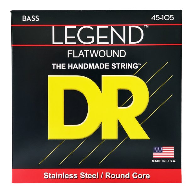 DR Strings Legend Polished Flatwound Stainless Steel Bass Strings