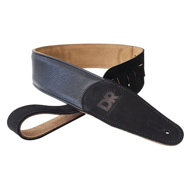 DR Strings BLACK BTS-BK - BUTTER-SOFT LEATHER STRAPS