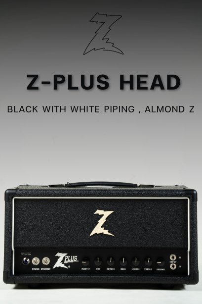 (รอรูปภาพ)Dr.Z Z-Plus Head , Black With White Piping , Almond Z