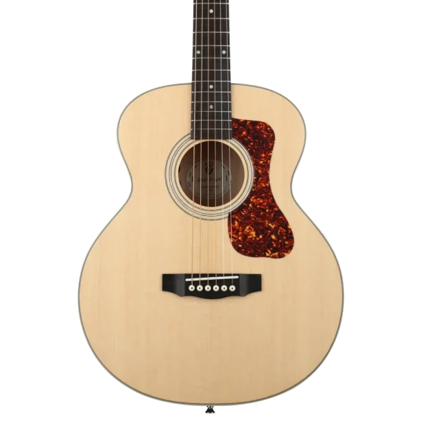 Guild Jumbo Junior Flamed Maple Acoustic-Electric Guitar - Antique Blonde Satin