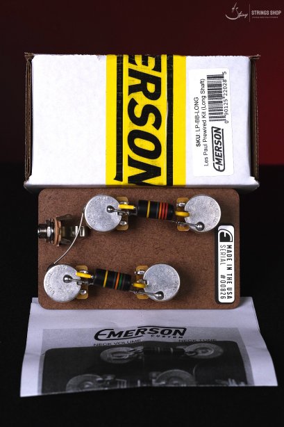 Emerson Custom Prewired Kit for Gibson Les Paul Guitars - Long Shaft