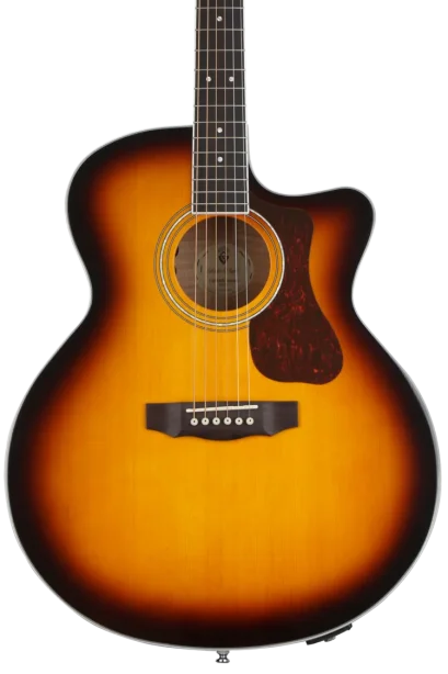 Guild F-250CE Deluxe Acoustic-Electric Guitar - Antique Burst