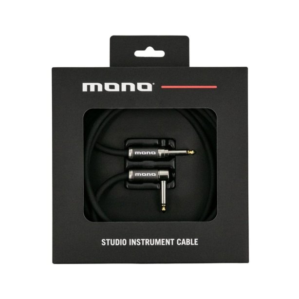MONO Studio Instrument Cable, Standard Angled to Silent Connector, 10ft