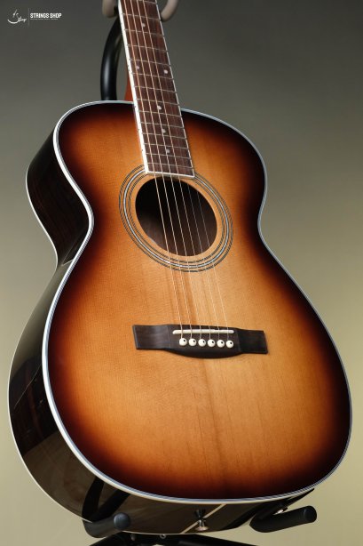 Guild M-260E Deluxe Concert Acoustic-Electric Guitar - Edge Burst