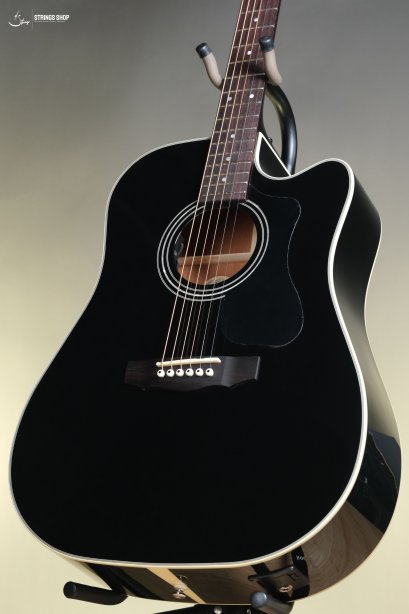Guild D-140CE Dreadnought Acoustic-Electric Guitar - Black