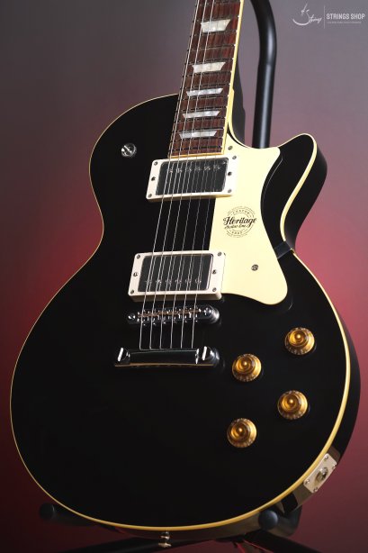 Heritage Custom Shop Core Collection H-150 Electric Guitar with Case, Ebony