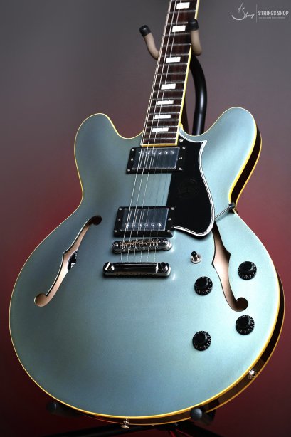Heritage Custom Shop Factory Special H-535 Electric Guitar, Pelham Blue with Stinger
