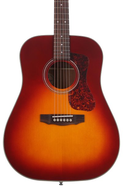 Guild D-140 Dreadnought Acoustic Guitar - Cherry Burst