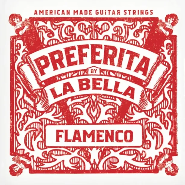 La Bella 1P-F Preferita Red Nylon Flamenco Guitar Strings