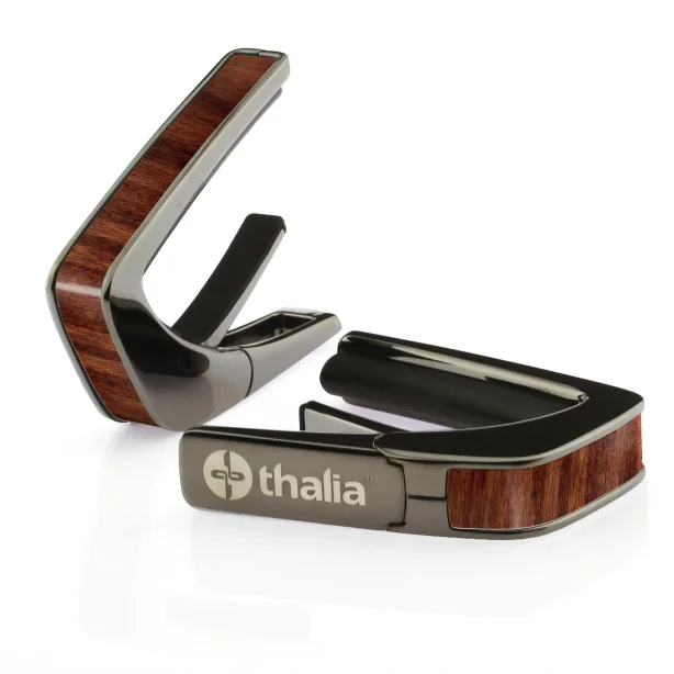 Thalia Rosewood | Exotic Wood Capo - Black Chrome