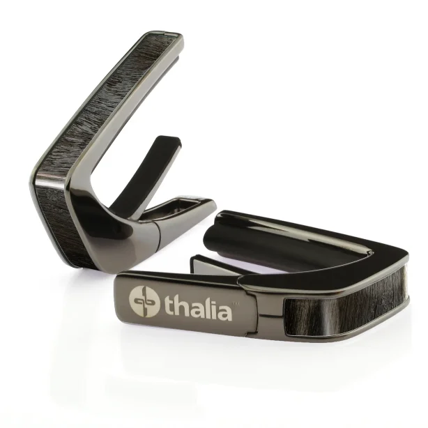 Thalia Ziricote | Exotic Wood Capo - Black Chrome