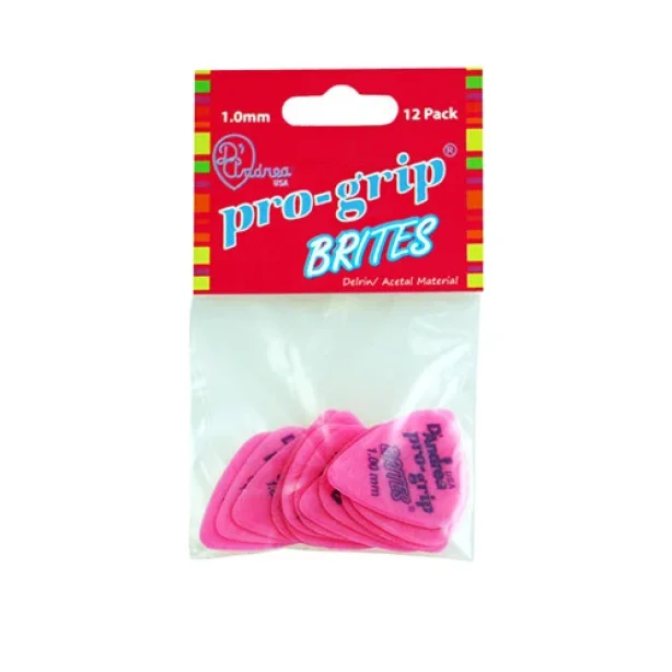 D'Andrea 351 Pro-Grip Brites - PINK 1.0mm/12PC