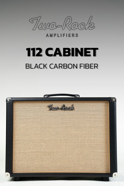 Two Rock 1x12-Open back, black carbon fiber, cane cloth, buckskin piping, TR12 speaker