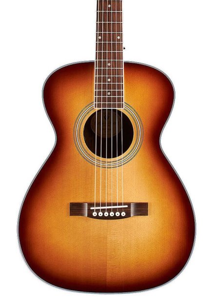 Guild M-260E Deluxe Concert Acoustic Guitar - Edge Burst