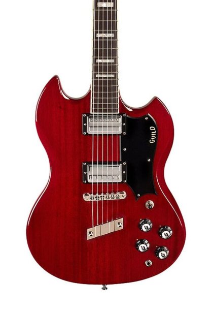 Guild Polara Deluxe Electric Guitar - Cherry Red