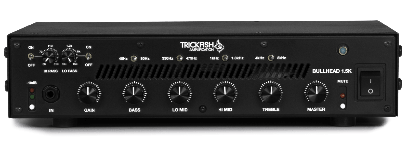 Trickfish Bullhead 1.5K 1500W Class-D Bass Amplifier Head