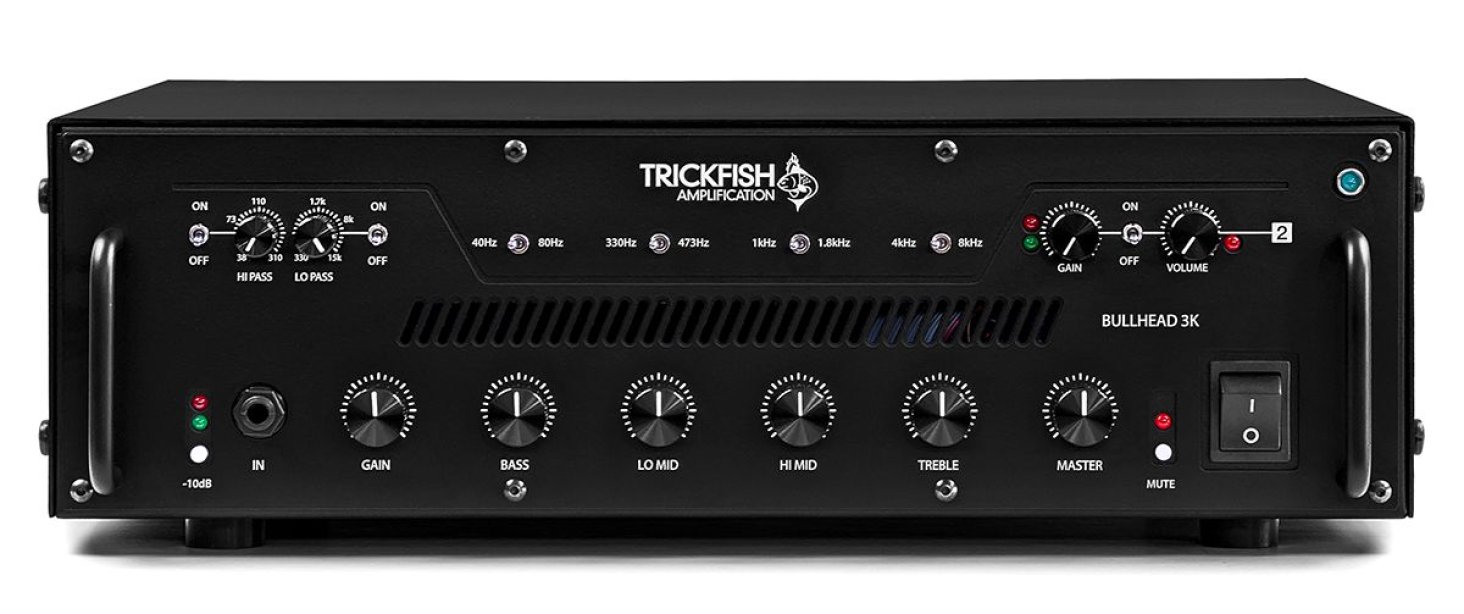 Trickfish Bullhead 3K 1500W x2 Class-D Bass Amplifier Head