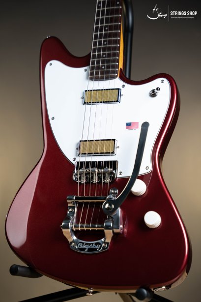 Harmony Standard Silhouette w/ Bigsby Electric Guitar w/Case, RW FB, Burgundy