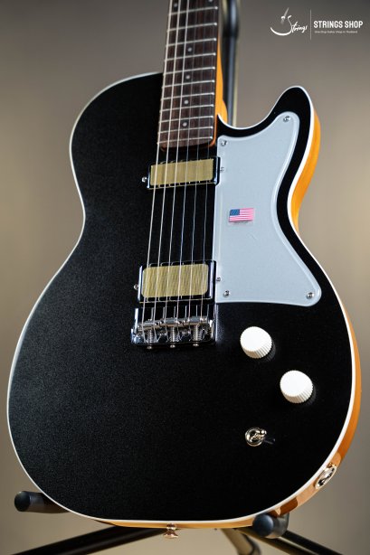 Harmony Standard Jupiter Thinline Electric Guitar w/Case, Space Black