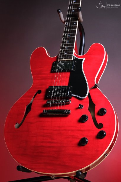 Heritage Standard Collection H-535 Electric Guitar with Case, Trans Cherry