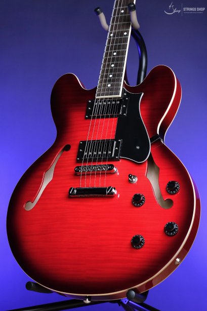 Heritage Ascent+ Collection H-535 Electric Guitar, Scarlet Red Burst