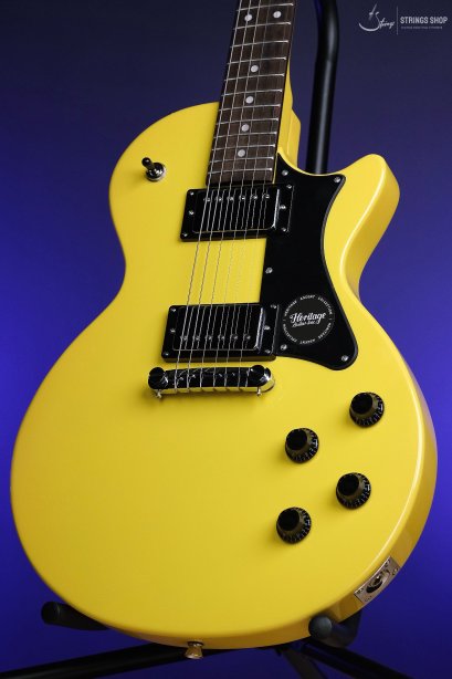 Heritage Ascent Collection H-137 Humbucker Electric Guitar, Marigold Yellow