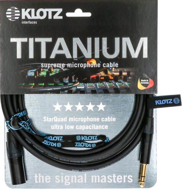 Klotz TITANIUM Starquad Analog Audio Cable With Male XLR