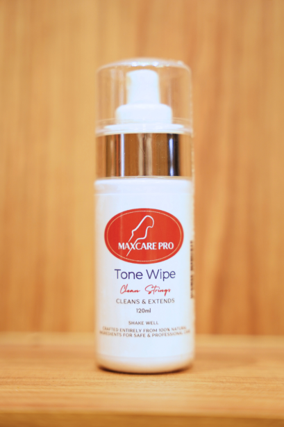 Maxcare Pro Tone Wipe Strings Cleaner , Cleans & Extends for Professional Care