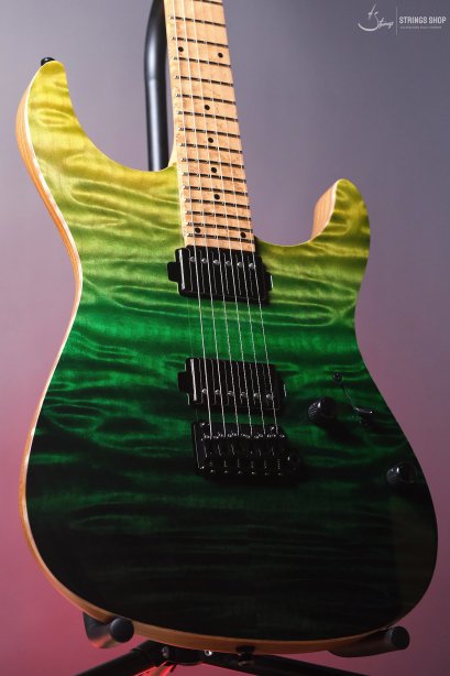 Mayones Aquila Elite S 6, Trans Emerald Horizon Gloss Finish