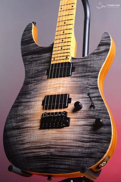 Mayones Aquila Elite V24 S 6 Trans Natural Fade Black Burst Out Gloss