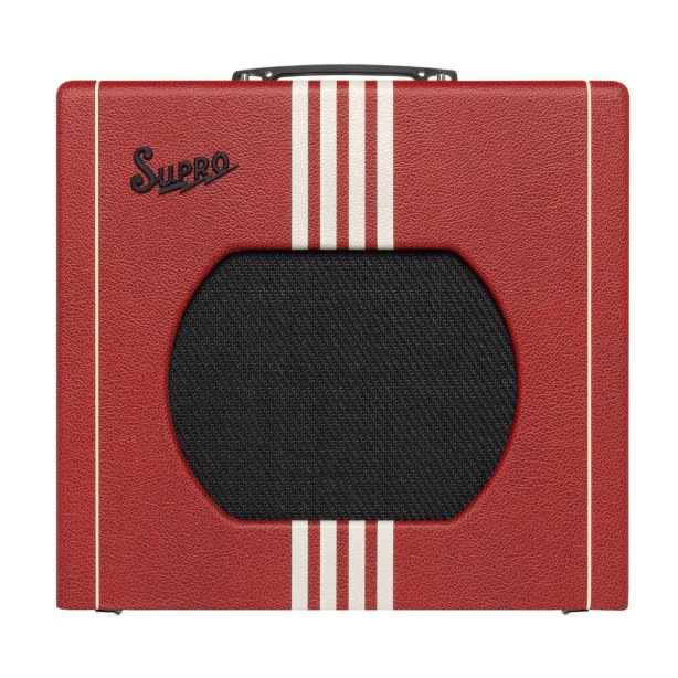 Supro Delta King 12 1x12-inch 15-watt Tube Combo Amp - Scarlet and Cream