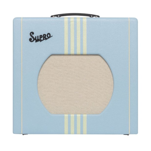 Supro Delta King 12 1x12-inch 15-watt Tube Combo Amp - Trinidad Blue and Cream