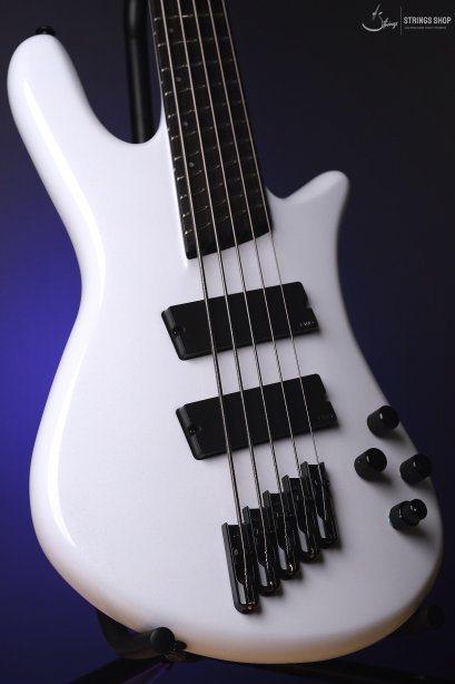 Spector NS Dimension HP 5 - White Sparkle Gloss