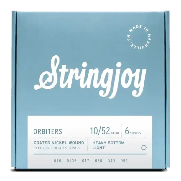 Stringjoy Orbiters | Heavy Bottom Light Gauge (10-52) Coated Nickel Wound Electric Guitar Strings