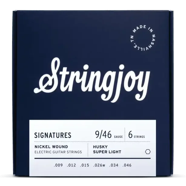 Stringjoy Signatures | Husky Super Light Gauge (9-46) Nickel Wound Electric Guitar Strings