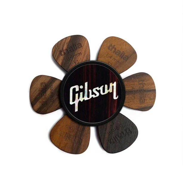 Thalia Gibson Pick Puck - Black Ebony w/Gibson Pearl Logo