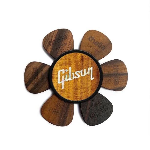 Thalia Gibson Pick Puck - AAA Hawaaian Curly Koa w/Gibson Pearl Logo