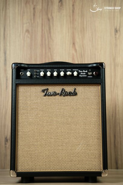 Two Rock Studio Signature combo, black anodize, black carbon fiber, cane cloth, buckskin piping, cream chicken head knobs- 230V