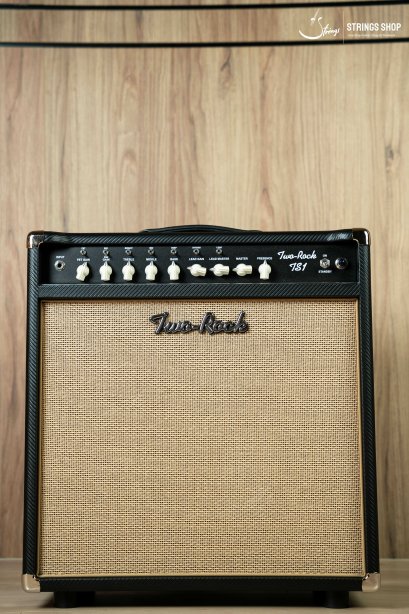 Two Rock TS1 40 watt combo, black anodize, black carbon fiber, cane cloth, buckskin piping,cream chicken head knobs-230V