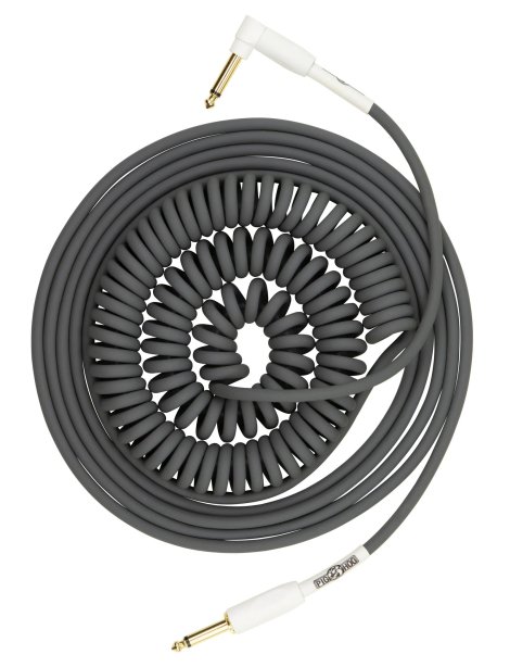 Pig Hog "Half Coil" Instrument Cable, 30 ft, Grey