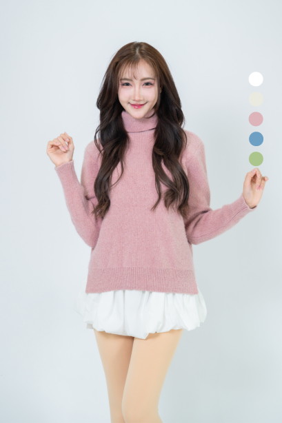 PASTEL KNIT. ไหมพรมคอเต่า สีพาสเทล