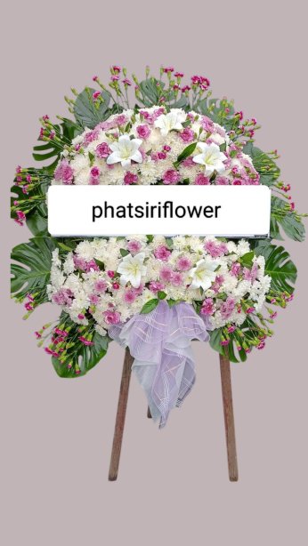 พวงหรีดดอกไม้สด 66