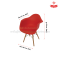 เก้าอี้ทรงทิวลิป (สีแดง)