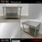 โต๊ะสแตนเลส 80x110x85 cm.