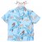เสื้อฮาวาย เสื้อเด็ก เสื้อครอบครัว เด็ก&ผู้ใหญ่ Hawaiian aloha Shirts (Parrot-blue)