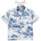 เสื้อฮาวาย  เสื้อครอบครัว เด็ก&ผู้ใหญ่ Hawaiian aloha Shirts (บลูฮาวาย 2022)