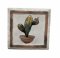 กระเบื้องตกแต่งผนัง ขนาด 100x100x10 mm ลายต้นตระบองเพชร ทรงสูง (Cactus) 5 แผ่น/ชุด