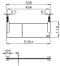 CT881(HM) หิ้งกระจก ยาว 51 ซม. รุ่น SQUARE - COTTO